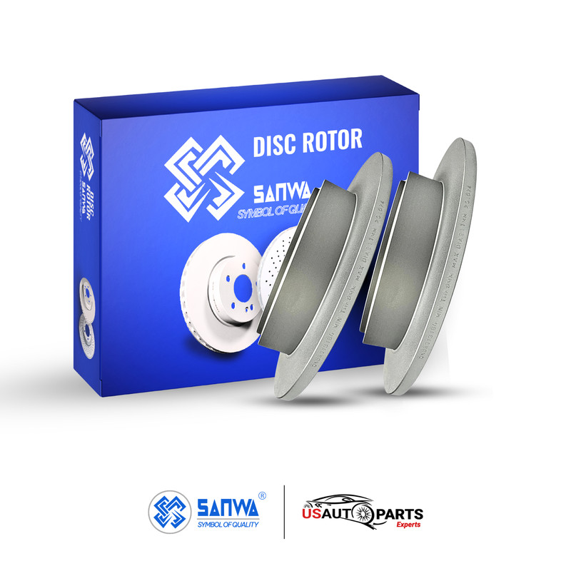 REAR BRAKE ROTOR SOLID GEOMET COATED &CERAMIC PAD KIT 313 mm FOR HONDA 2001-2008 gallery
