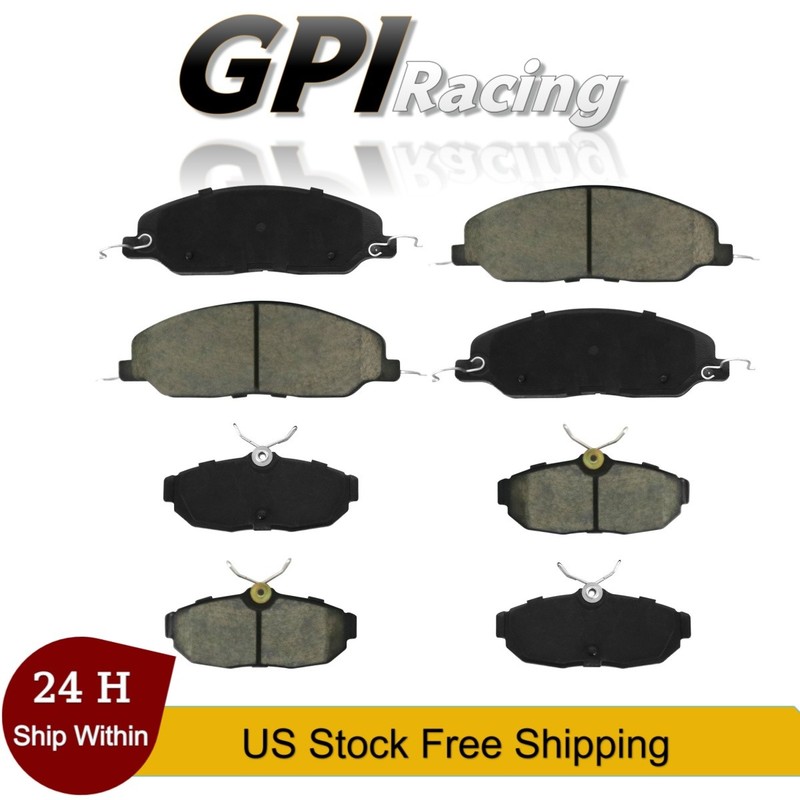 D1081 D1082 8Pcs Front Rear Ceramic Brake Pads For Ford Mustang 2005-2006 4.6L