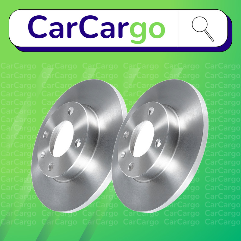 Premium Solid Front Brake Discs Pair VW Polo 64 1.9 SDI 1995-1999 239 mm