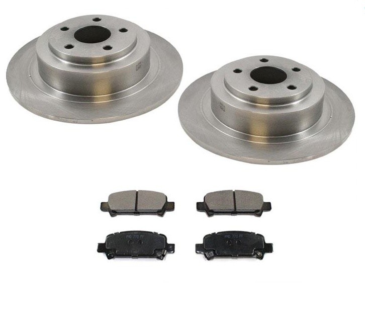 REAR 31273 Disc Brake Rotors & Ceramic Brake Pads fits For Subaru Outback 00-04