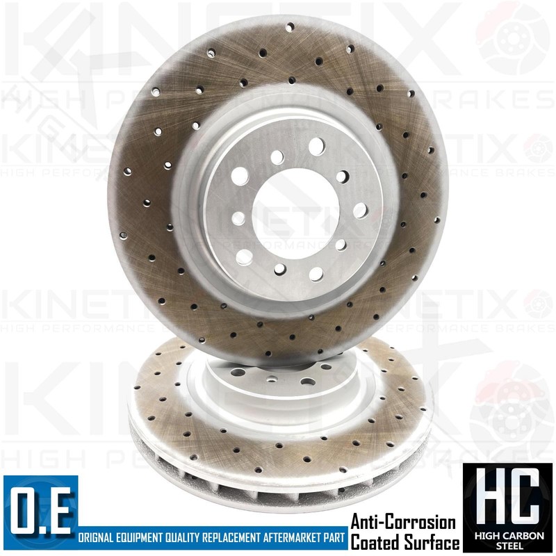 FOR BMW M3 E46 FRONT DRILLED PERFORMANCE BRAKE DISCS MINTEX PADS WIRE SENSOR gallery