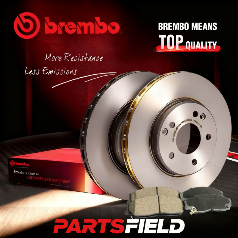 Front Brembo UV Coated Disc Rotors+KDH Pads for Peugeot 3008 M4 09-25 302mm
