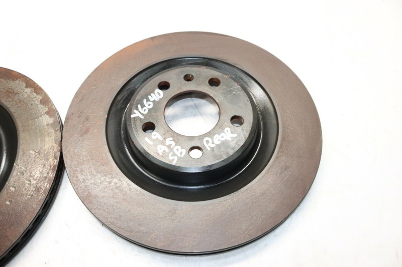 18-20 AUDI A5 SPORTBACK REAR BRAKE ROTORS PAIR LEFT & RIGHT SIDE Y6640 gallery