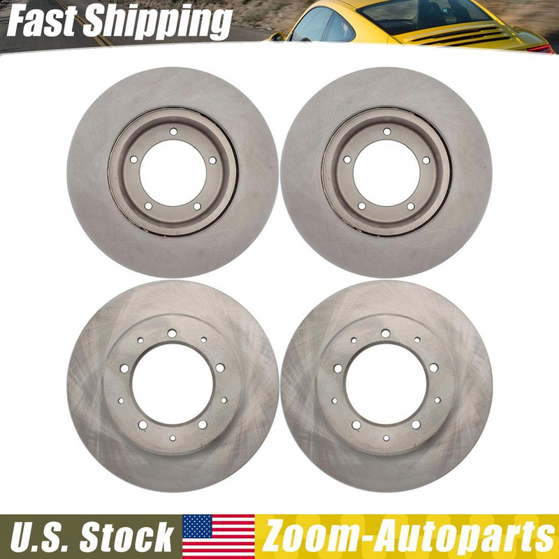 For 1994 1995 1996 1997 1998 Land Rover Discovery 4pcs Front + Rear Brake Rotors