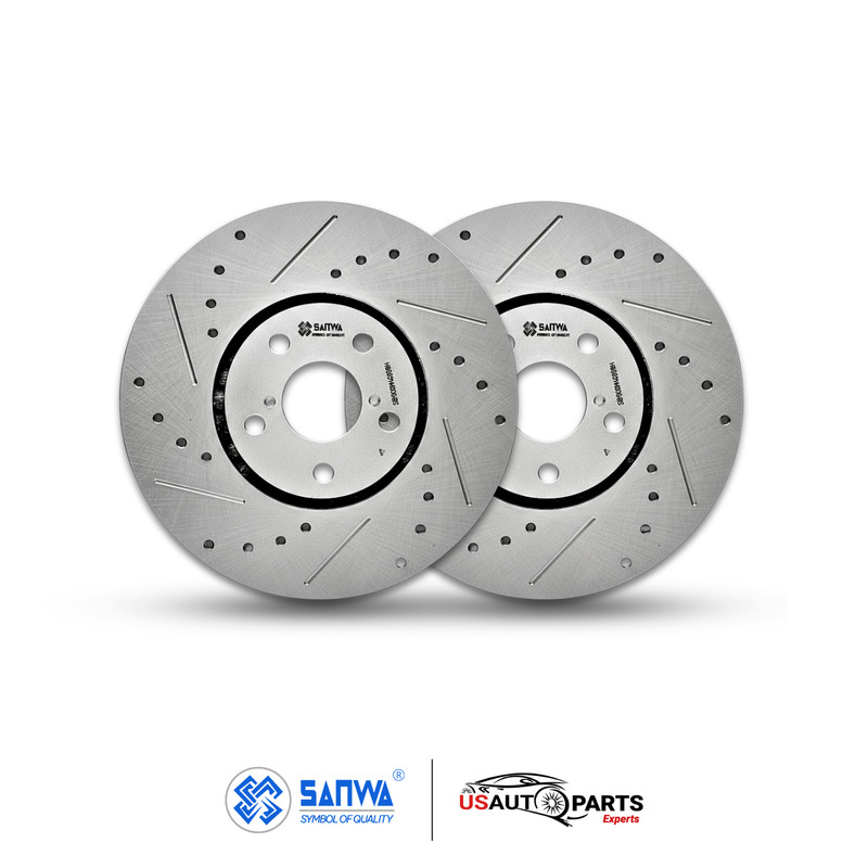 SET OF FRONT & REAR BRAKE ROTOR GEOMET COATED D&S KIT FOR LEXUS IS350 2006-2013 gallery