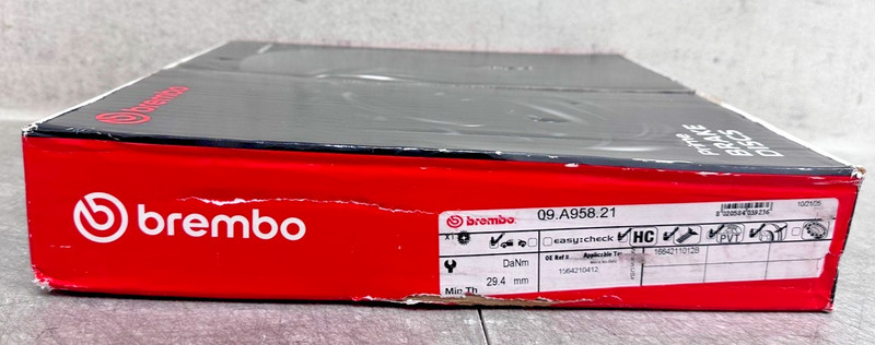 *RETURNED SALE* Brembo (09.A958.21) 350x32mm Front Drilled Carbon Brake Rotor gallery