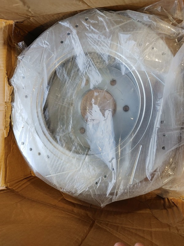 Powerstop JBR1754 Disc Brake Rotor Set-Front Drilled Slotted & Zinc Plated (S1DW gallery