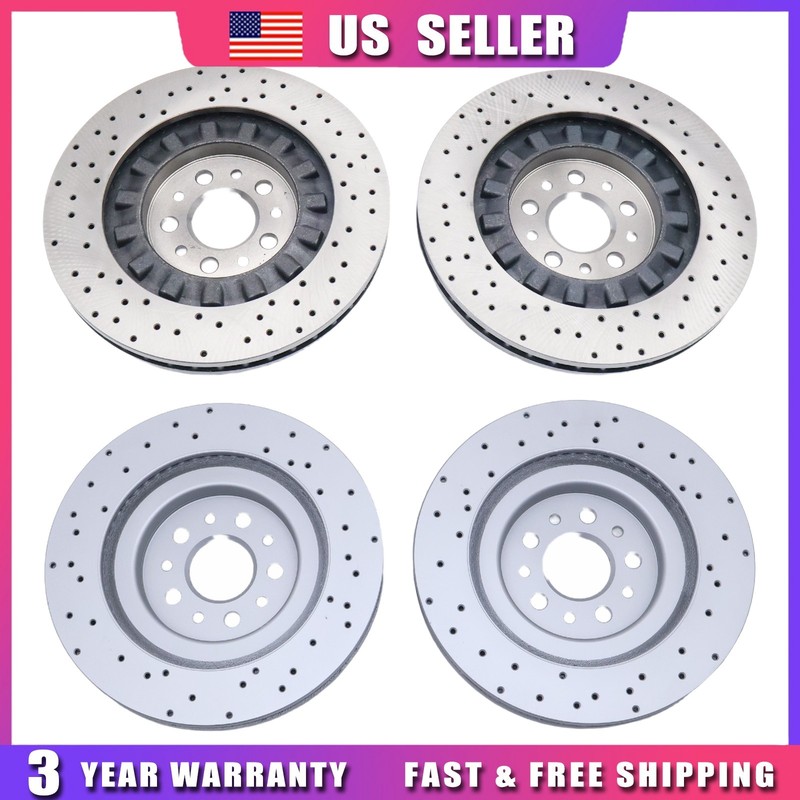 4pcs Brake Rotor With Holes fit Maserati Quattroporte Ghibli 17+, 670035019 gallery