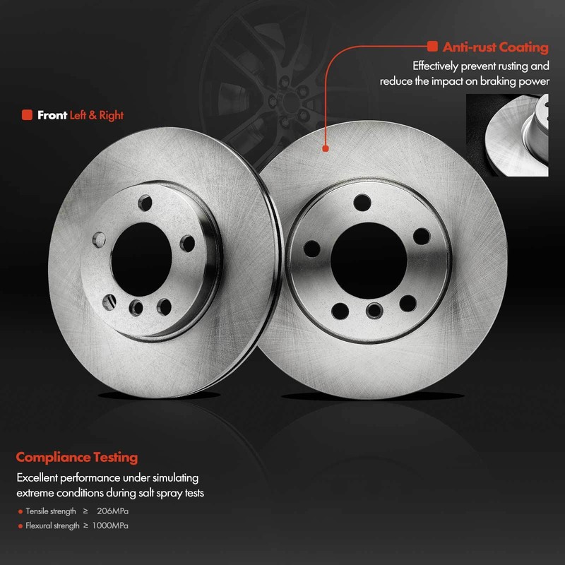 Front LH & RH Side Disc Brake Rotors for Mini Cooper Countryman Cooper Paceman gallery