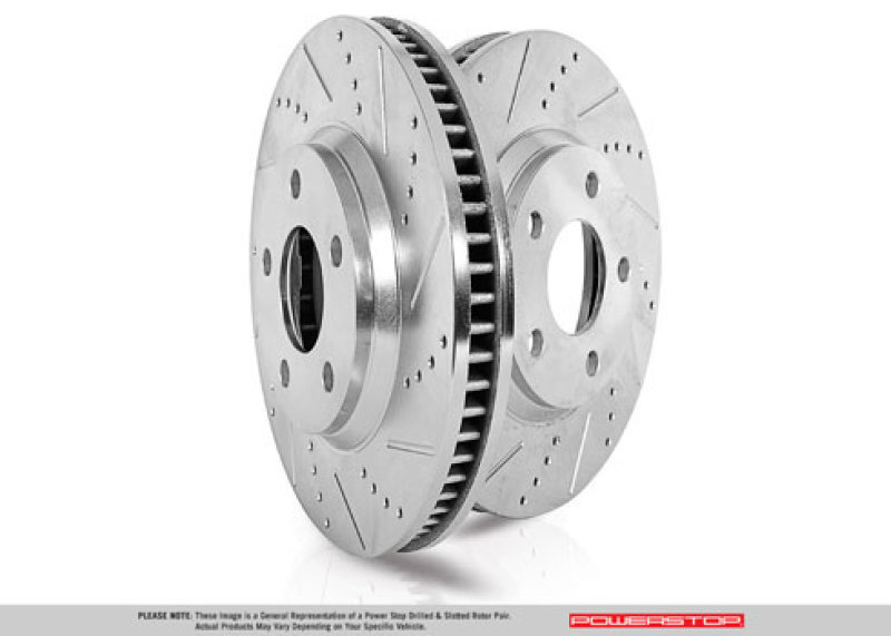 For Power Stop 20-21 Chevrolet Corvette Rear Evolution Drilled & Slotted
