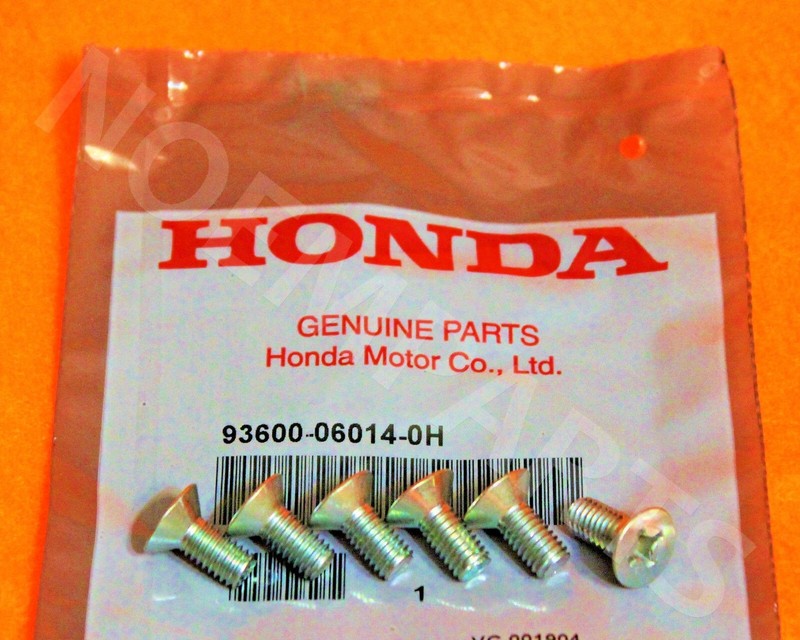 6 x Genuine OEM Honda Acura Disc Brake Retaining Rotor Screws 6 pcs