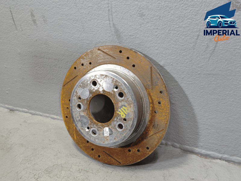 Honda Accord Rear Passenger Side Brake Disc Rotor Drilled & Slotted OEM 2018-25