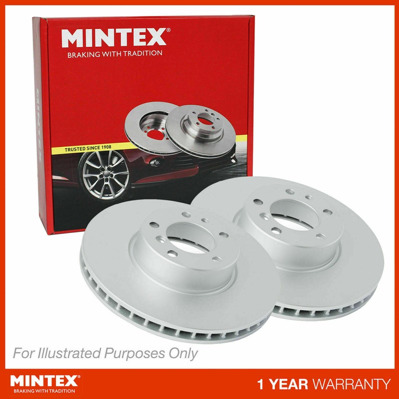 GENUINE MINTEX REAR Brake Discs MDC1410 x2 FITS NISSAN MICRA MK II 1992 TO 2003