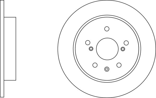 2x Apec Blue Rear Brake Discs 278mm Fits Fiat Suzuki Sedici Sx4 5561155L00