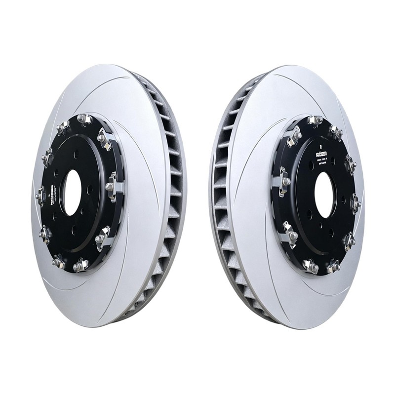 Two-Piece Front Floating Slotted Disc Brake Rotors For Nissan GT-R (07-12) R35 gallery
