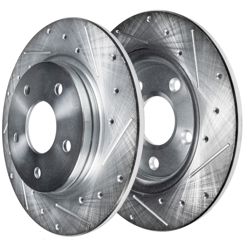 REAR for 1998-1999 Mercedes-Benz E300 E430 Drilled Rotors and Ceramic Brake Pads gallery