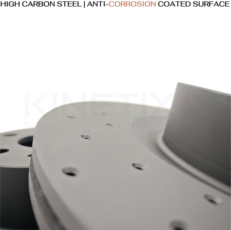 FOR TESLA MODEL Y PERFORMANCE DRILLED FRONT REAR BRAKE DISCS PADS 335mm 335mm gallery