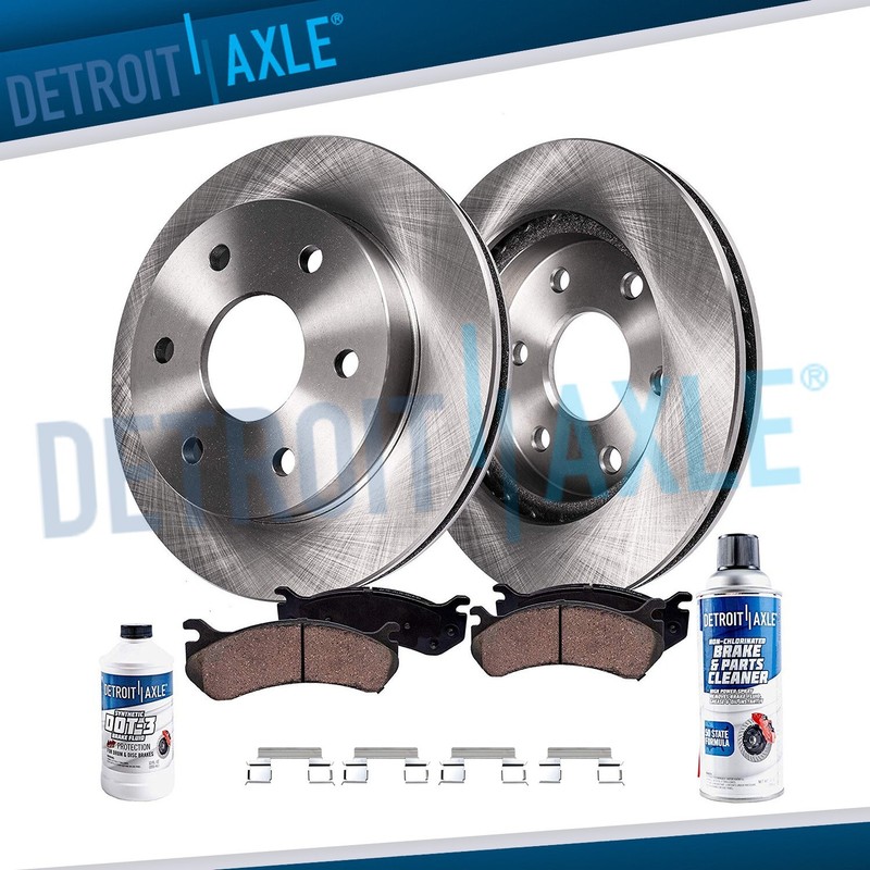 Front Brake Rotors + Ceramic Pads for 2006 2007 2008 2009 Chevy Uplander Montana
