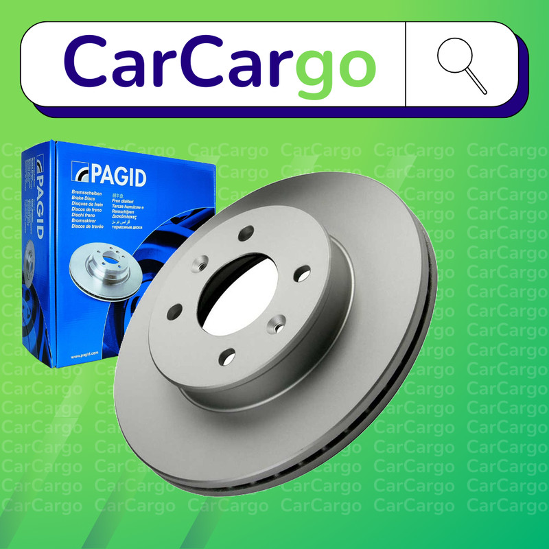 Pagid Vented Front Brake Discs Pair For Hyundai Getz 1.4 i 2005-2010 241 mm