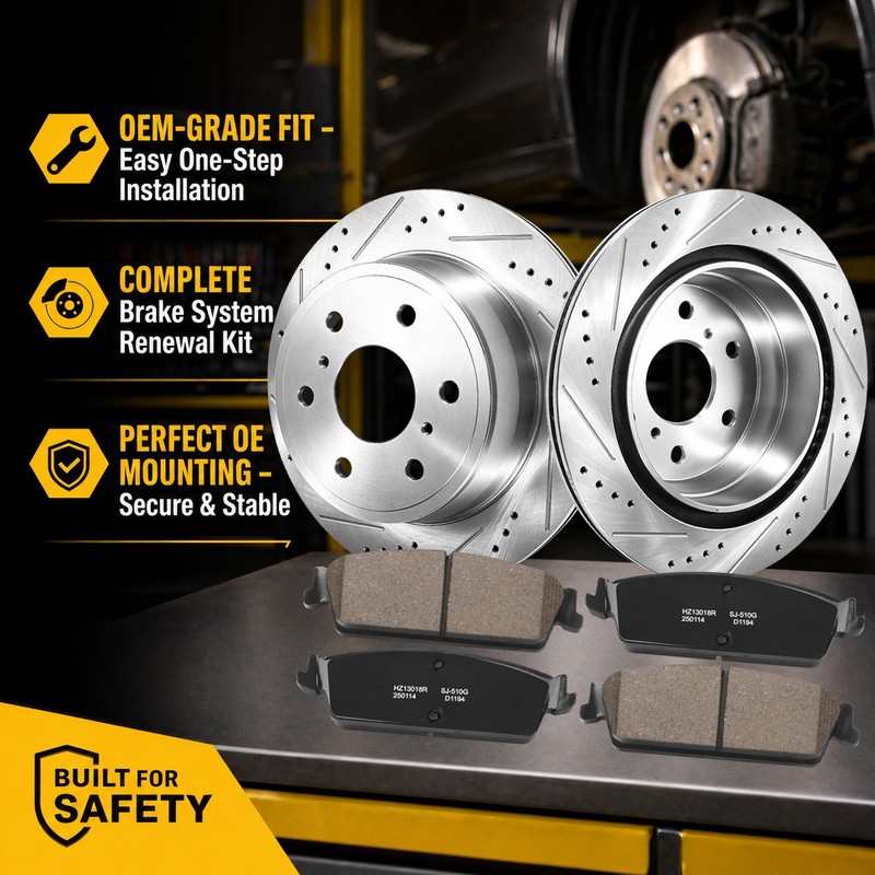 Front Rear Rotors Brake Pads Kit for Chevy Tahoe Silverado GMC Sierra 1500 Yukon gallery