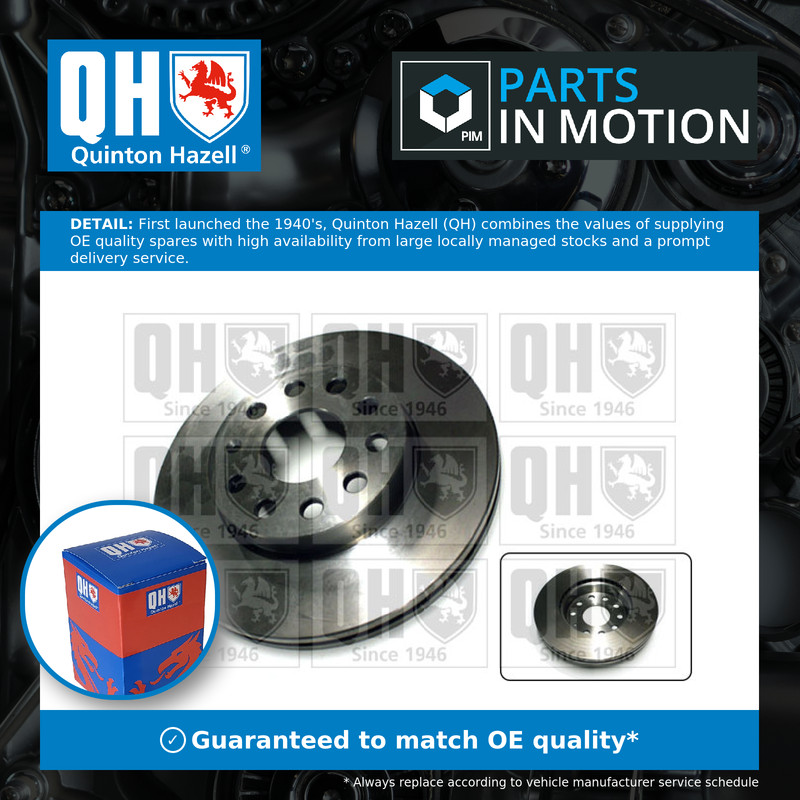 2x Brake Discs Pair Vented fits VW GOLF Mk7 1.0 Front 15 to 20 276mm Set QH New
