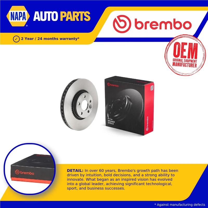 2x Brake Discs Pair Vented fits VOLVO S60 Mk2 2.4D Front 10 to 18 316mm Set New