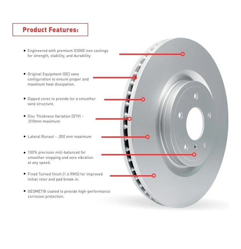 Dynamite Friction Company Front Disc Brake Rotor for Audi A6,A7,A8 (900-73064) gallery