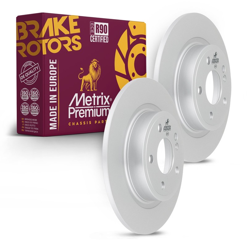 Rear Disc Brake Rotor for 17-19 INFINITI QX30 14-15 Mercedes Electric Drive 2PC
