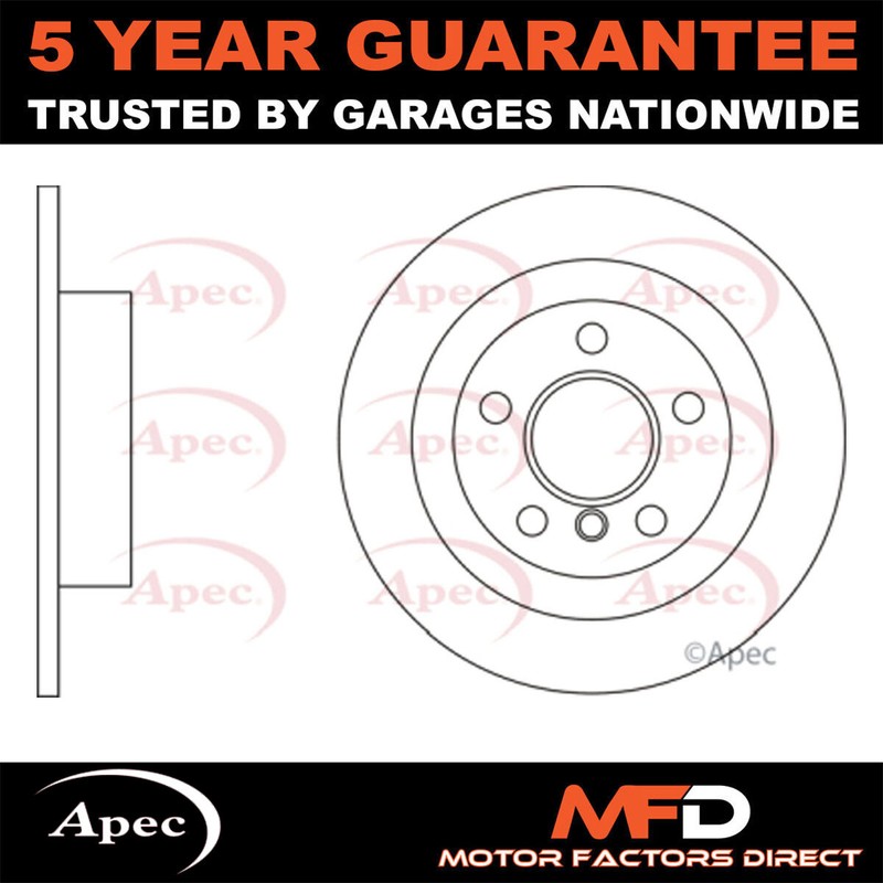 Fits BMW i3 2013- Mini Clubman 2014- Countryman 2016- Apec Rear 1x Brake Disc