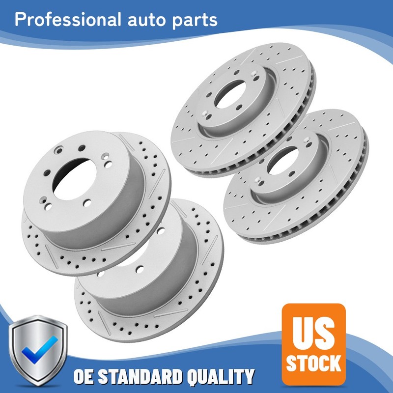 300mm Front 262mm Rear Disc Brake Rotors Set For Kia Forte Koup 2010-2013 Forte5