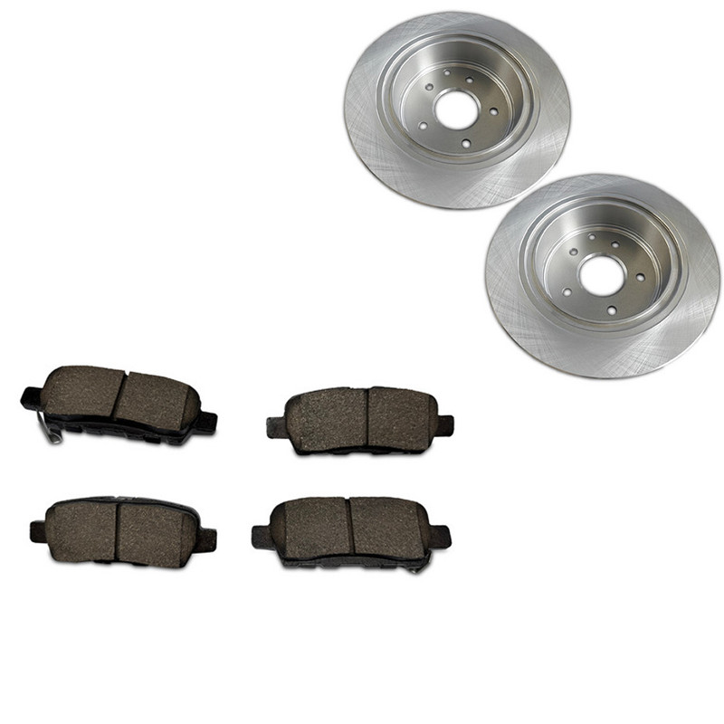 REAR Disc Brake Rotors + Ceramic Brake Pads fit Nissan Altima Maxima Sentra Juke