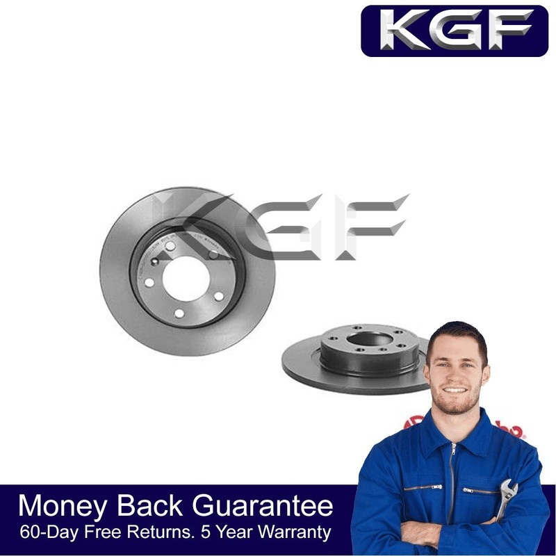 KGF Rear Brake Discs Fits Vauxhall Corsa 2006- 569418 93190227