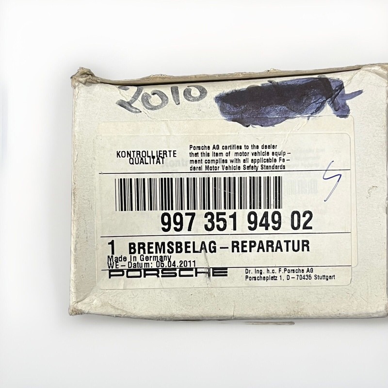 PORSCHE 911 997 Front Brake Pad Set 99735194902 NEW GENUINE gallery