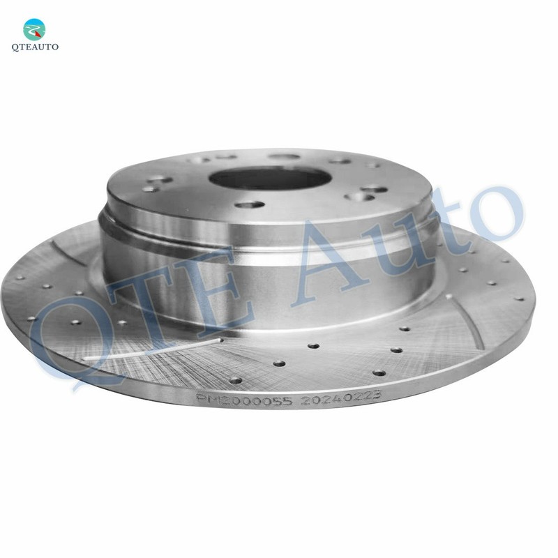 Rear 282mm Drilled Slotted Brake Disc Rotors For 2003-2011 Honda Element gallery