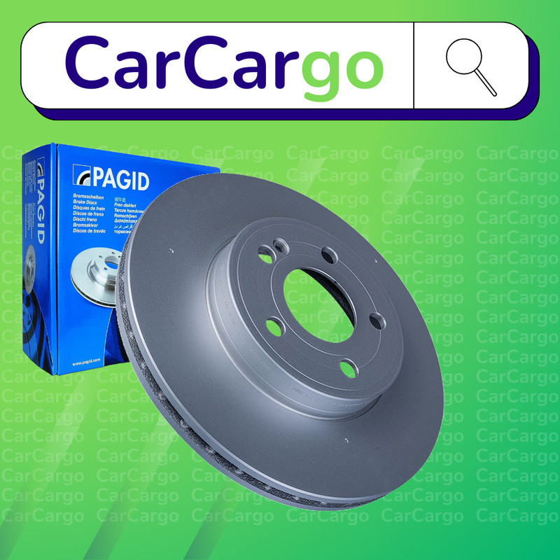 Pagid Vented Front Brake Discs Pair For Mercedes B-Class B 180 2018-2024 295 mm