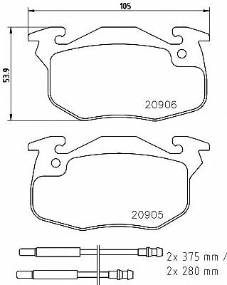 MINTEX Front Axle BRAKE DISCS + PADS SET for PEUGEOT 106 Van 1.5D 2000-2001 gallery