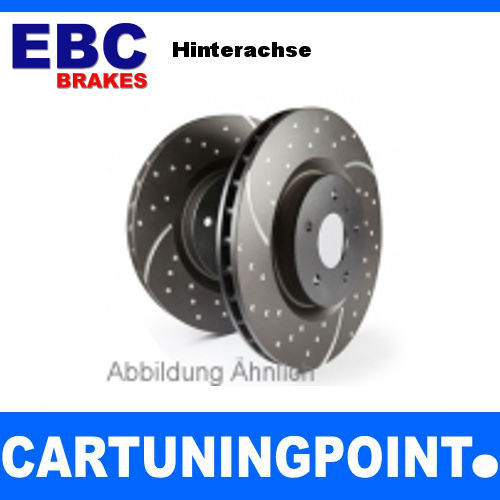 EBC brake discs HA turbo groove for VW Bora 1J2 GD816