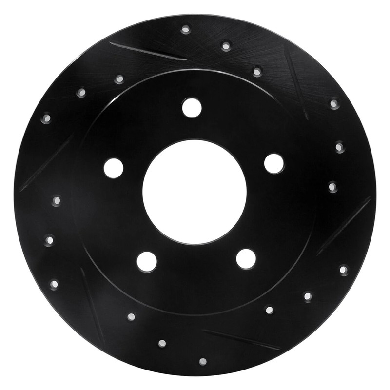 For Pontiac 6000 84-88 Brake Rotor eLINE Drilled & Slotted 1-Piece Rear