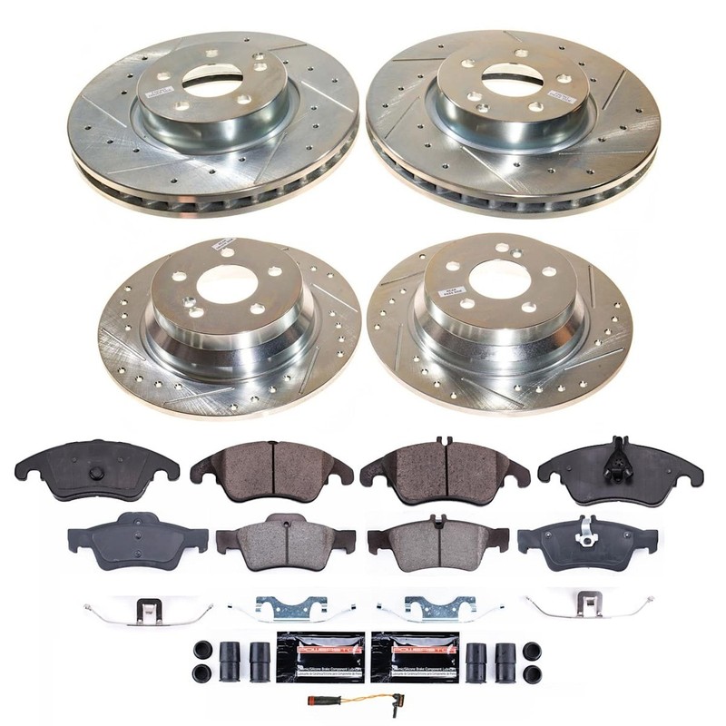 Powerstop Evolution Front Rear 4 Wheel 300mm Discs & Pads Kit for 2014-2016 E250 gallery
