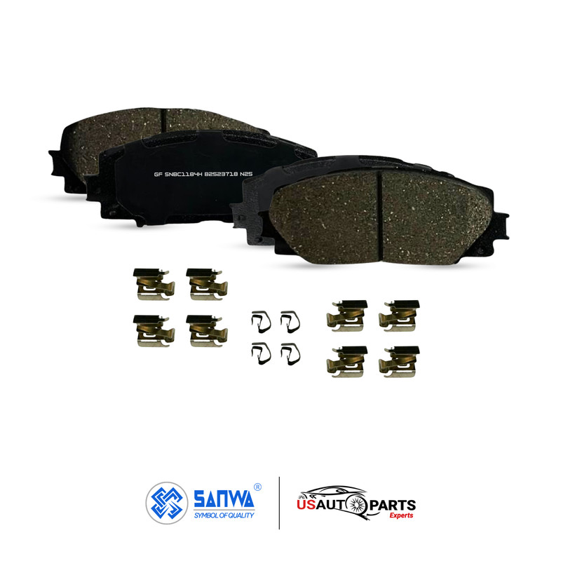 FRONT BRAKE ROTOR VENTED GEOMET COATED & CERAMIC PAD KIT 255 mm FOR TOYOTA 06-19 gallery