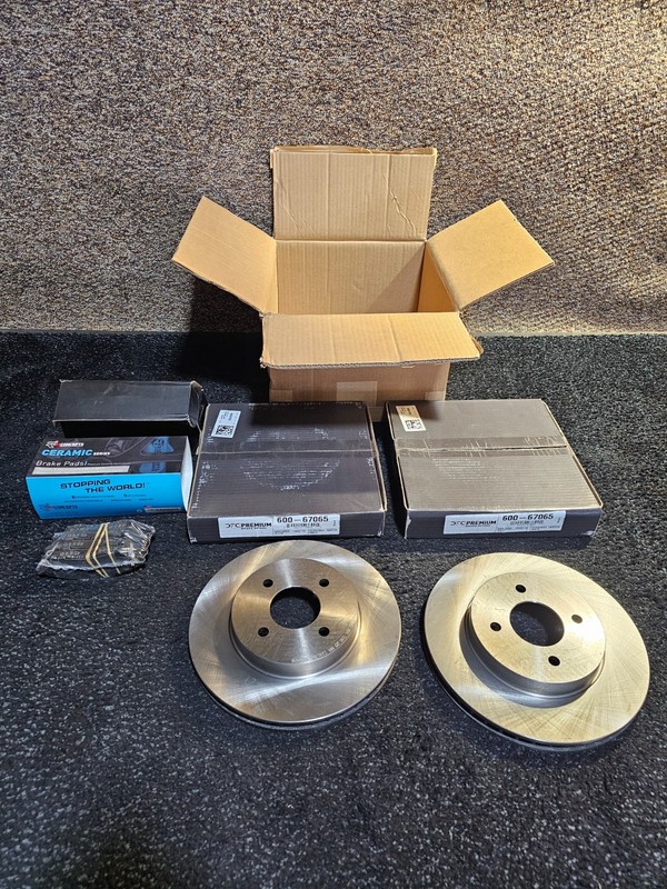 DFC 600-67065 Disc Brake Rotor/4000-1592-00 Brake Pads For 12-19 Nissan Models