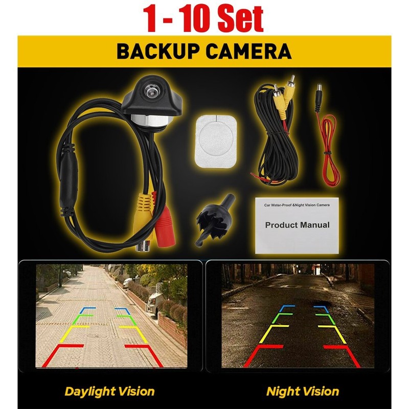 1-10Set Car Rear View Reverse Camera Vision Parking Night Waterproof Backup Cam