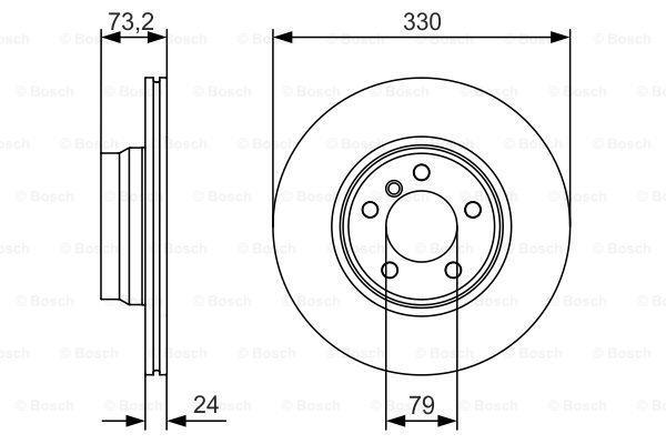Fits BMW 3 Series 4 2 2.0 D 2.8 3.0 MFD Front Brake Disc 34116792221 gallery