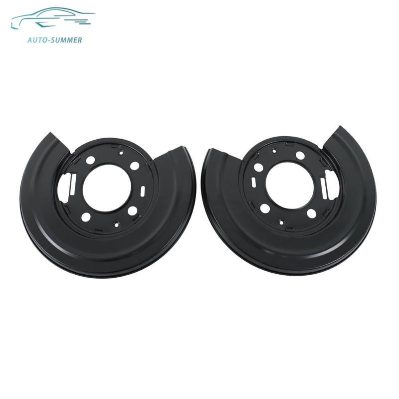 Pair Rear Brake Dust Shield Backing Plates For Ford F-450 F-550 6.7L 2011-2014 gallery