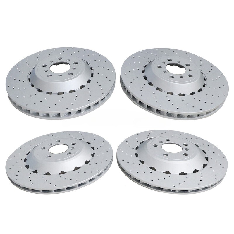 For BMW M5 M6 F06 F10 F12 F13 Front & Rear Vented & Drilled Brake Disc Rotors gallery