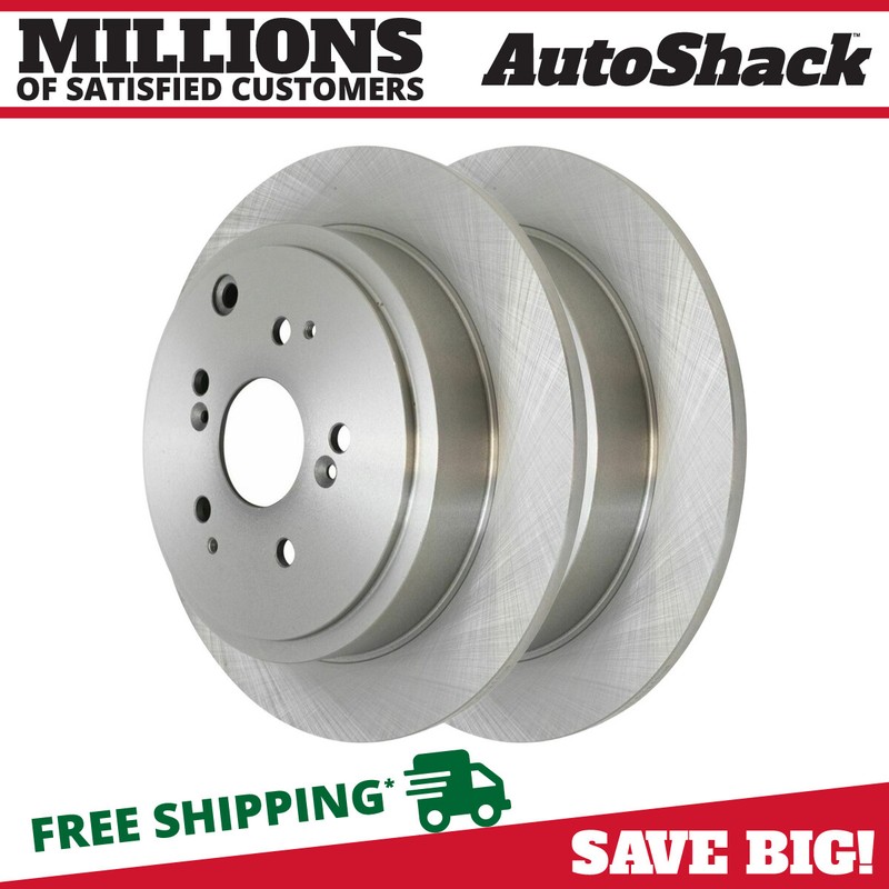 Rear Brake Rotors Pair 2 for 2003-2008 Honda Pilot 2001-2006 Acura MDX 3.5L V6