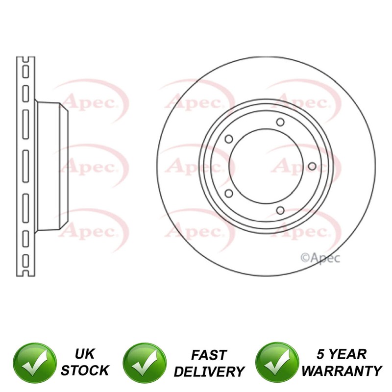 Brake Disc Front SJR Fits Land Rover Defender 1990-2016 Discovery 1989-1998