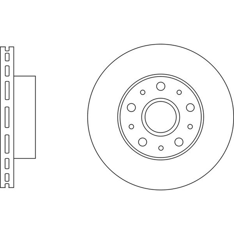 Apec Blue Brake Disc Front SDK6857 Fits Citroen Relay Fiat Ducato Peugeot Boxer