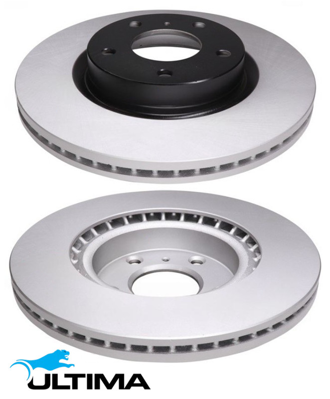 FRONT VENTED DISC BRAKE ROTOR SET FOR NISSAN SKYLINE V36 VQ25HR 2.5L V6 OD 296MM