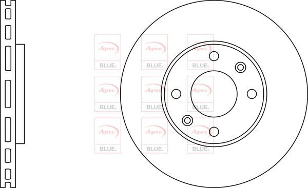 Brake Discs Pair Front FOR PEUGEOT 301 1.2 1.6 14->ON CHOICE1/2 Vented Blue gallery